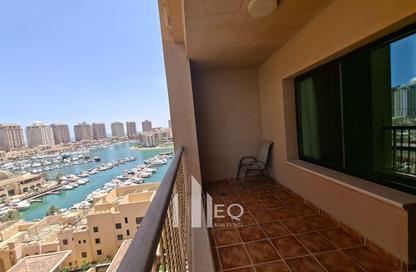 Apartment - 1 Bedroom - 2 Bathrooms for rent in East Porto Drive - Porto Arabia - The Pearl Island - Doha