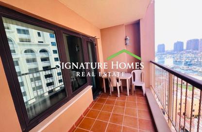 Apartment - 1 Bedroom - 2 Bathrooms for rent in East Porto Drive - Porto Arabia - The Pearl Island - Doha