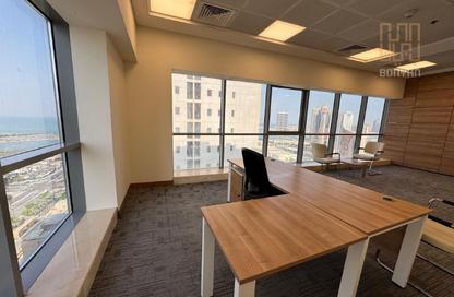 Office Space - 1 Bedroom - 2 Bathrooms for rent in Lusail Marina Heights - Marina District - Lusail