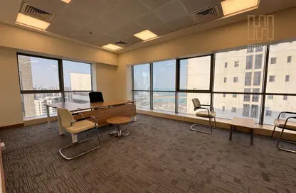 Office Space - 1 Bedroom - 2 Bathrooms for rent in Lusail Marina Heights - Marina District - Lusail