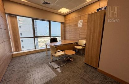 Office Space - 1 Bedroom - 2 Bathrooms for rent in Lusail Marina Heights - Marina District - Lusail