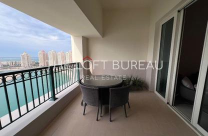 Apartment - 3 Bedrooms - 4 Bathrooms for rent in Viva East - Viva Bahriyah - The Pearl Island - Doha