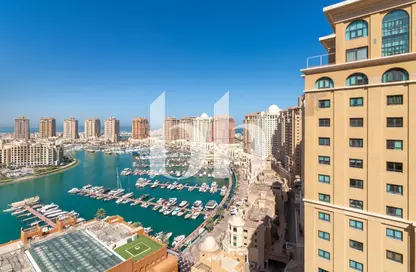 Apartment - 1 Bedroom - 2 Bathrooms for rent in West Porto Drive - Porto Arabia - The Pearl Island - Doha