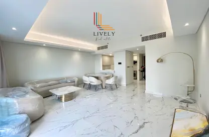 Apartment - 2 Bedrooms - 3 Bathrooms for rent in Lusail Marina Heights - Marina District - Lusail