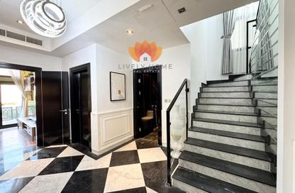 Townhouse - 3 Bedrooms - 6 Bathrooms for sale in Waterfront Townhouses - Qanat Quartier - The Pearl Island - Doha Townhouse - 3 Bedrooms - 6 Bathrooms for sale in Waterfront Townhouses - Qanat Quartier - The Pearl Island - Doha