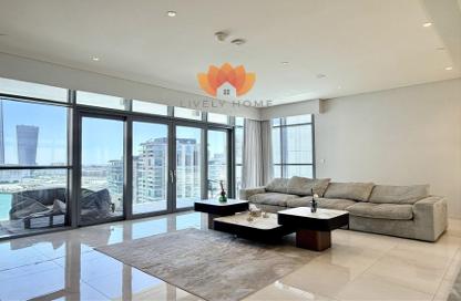 Apartment - 1 Bedroom - 2 Bathrooms for rent in Seef Lusail Tower 1 - Seef Lusail - Lusail City - Lusail