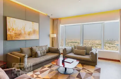 شقق فندقية - 2 غرف نوم - 2 حمامات للايجار في برج وست باي - الخليج الجنوبي - الخليج الغربي - الدوحة