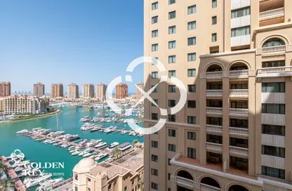 Apartment - 1 Bedroom - 2 Bathrooms for rent in East Porto Drive - Porto Arabia - The Pearl Island - Doha