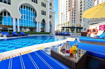 شقة - غرفة نوم - 1 حمام للايجار في فيفا بحرية - جزيرة اللؤلؤة - الدوحة