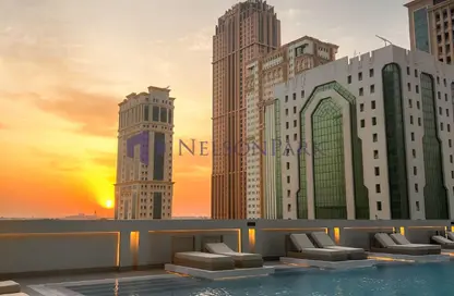 شقة - 2 غرف نوم - 3 حمامات للايجار في برج وست باي - الخليج الجنوبي - الخليج الغربي - الدوحة