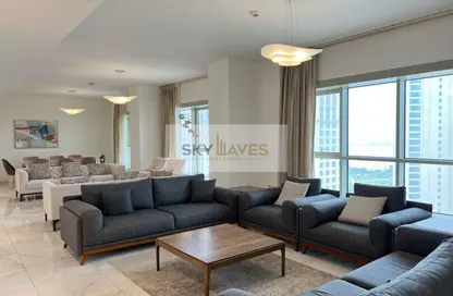 Apartment - 4 Bedrooms - 5 Bathrooms for rent in West Bay Tower - West Bay - West Bay - Doha