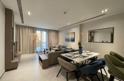 Apartment - 1 - 2 for rent in Lusail Marina Heights - Marina District - Lusail