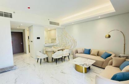 Apartment - 2 Bedrooms - 3 Bathrooms for rent in Lusail Marina Heights - Marina District - Lusail