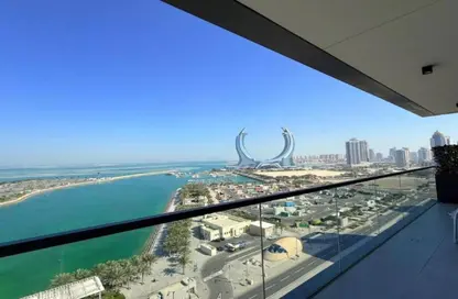 Apartment - 2 Bedrooms - 3 Bathrooms for rent in Lusail Marina Heights - Marina District - Lusail