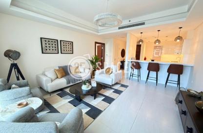 Apartment - 1 Bedroom - 2 Bathrooms for rent in Crystal Residence - Gewan Island - The Pearl Island - Doha Apartment - 1 Bedroom - 2 Bathrooms for rent in Crystal Residence - Gewan Island - The Pearl Island - Doha