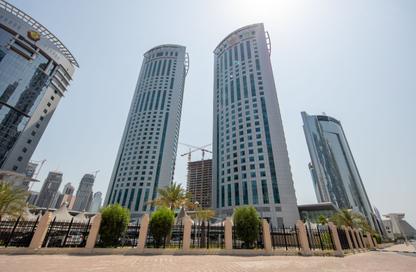 Office Space - Studio - 1 Bathroom for rent in Alfardan Commercial Tower - Alfardan Towers - West Bay - Doha