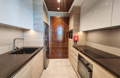 Apartment - 1 - 2 for rent in Lusail Marina Heights - Marina District - Lusail