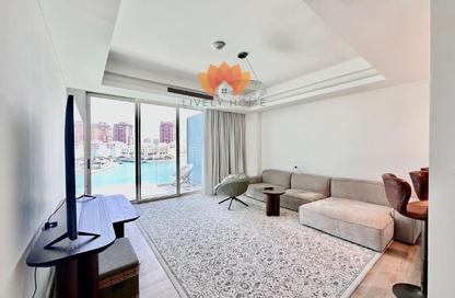 Apartment - 1 Bedroom - 2 Bathrooms for rent in Crystal Residence - Gewan Island - The Pearl Island - Doha