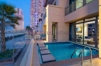 Villa - 5 Bedrooms - 6 Bathrooms for rent in Hilton Doha The Pearl Residences - Abraj Quartiers - The Pearl Island - Doha