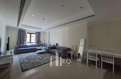Apartment - 1 Bedroom - 2 Bathrooms for rent in East Porto Drive - Porto Arabia - The Pearl Island - Doha Apartment - 1 Bedroom - 2 Bathrooms for rent in East Porto Drive - Porto Arabia - The Pearl Island - Doha