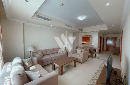 Apartment - 1 Bedroom - 2 Bathrooms for rent in East Porto Drive - Porto Arabia - The Pearl Island - Doha