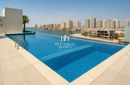 شقة - غرفة نوم - 2 حمامات للايجار في فيفا غرب - فيفا بحرية - جزيرة اللؤلؤة - الدوحة