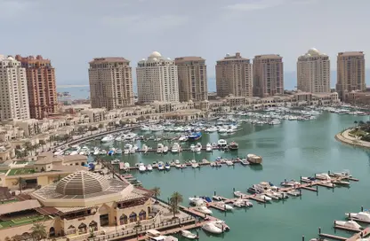 شقة - غرفة نوم - 2 حمامات للايجار في برج 13 - بورتو أرابيا - جزيرة اللؤلؤة - الدوحة