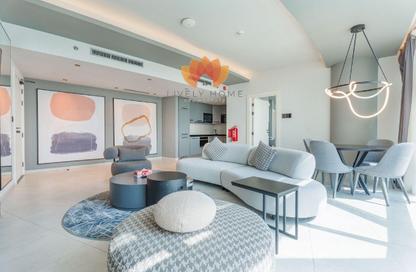 Apartment - 1 Bedroom - 1 Bathroom for rent in Lusail Marina Heights - Marina District - Lusail