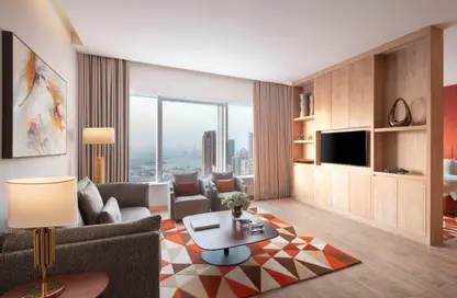 Hotel Apartments - 2 Bedrooms - 2 Bathrooms for rent in West Bay Tower - West Bay - West Bay - Doha