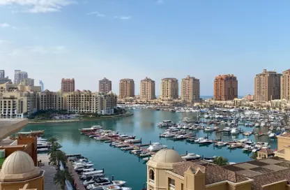 Apartment - 1 Bedroom - 2 Bathrooms for rent in East Porto Drive - Porto Arabia - The Pearl Island - Doha Apartment - 1 Bedroom - 2 Bathrooms for rent in East Porto Drive - Porto Arabia - The Pearl Island - Doha