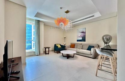 Apartment - 1 - 2 for rent in Lusail Marina Heights - Marina District - Lusail