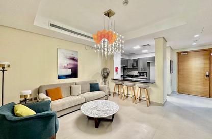Apartment - 1 - 2 for rent in Lusail Marina Heights - Marina District - Lusail