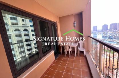 Apartment - 1 Bedroom - 2 Bathrooms for rent in Tower 24 - Porto Arabia - The Pearl Island - Doha Apartment - 1 Bedroom - 2 Bathrooms for rent in Tower 24 - Porto Arabia - The Pearl Island - Doha