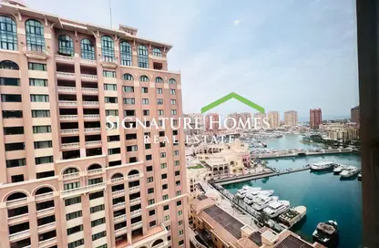 Apartment - 1 Bedroom - 2 Bathrooms for rent in East Porto Drive - Porto Arabia - The Pearl Island - Doha