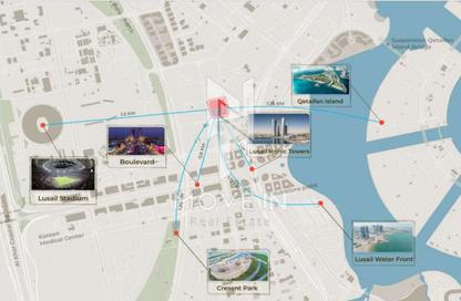 Apartment - 1 Bedroom - 2 Bathrooms for sale in The Gate by MK Residence - Fox Hills - Lusail