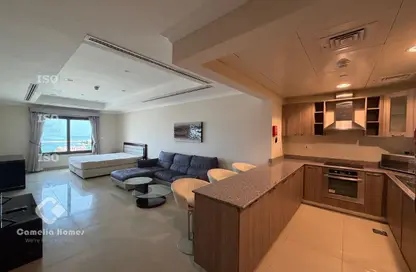 شقة - 1 حمام للايجار في طريق بورتو الغربي - بورتو أرابيا - جزيرة اللؤلؤة - الدوحة