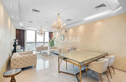 Apartment - 2 Bedrooms - 3 Bathrooms for rent in Zig Zag Tower A - Zig Zag Towers - West Bay - Doha