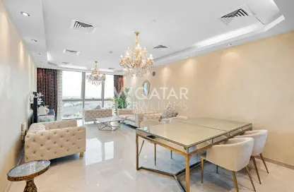 Apartment - 2 Bedrooms - 3 Bathrooms for rent in Zig Zag Tower A - Zig Zag Towers - West Bay - Doha