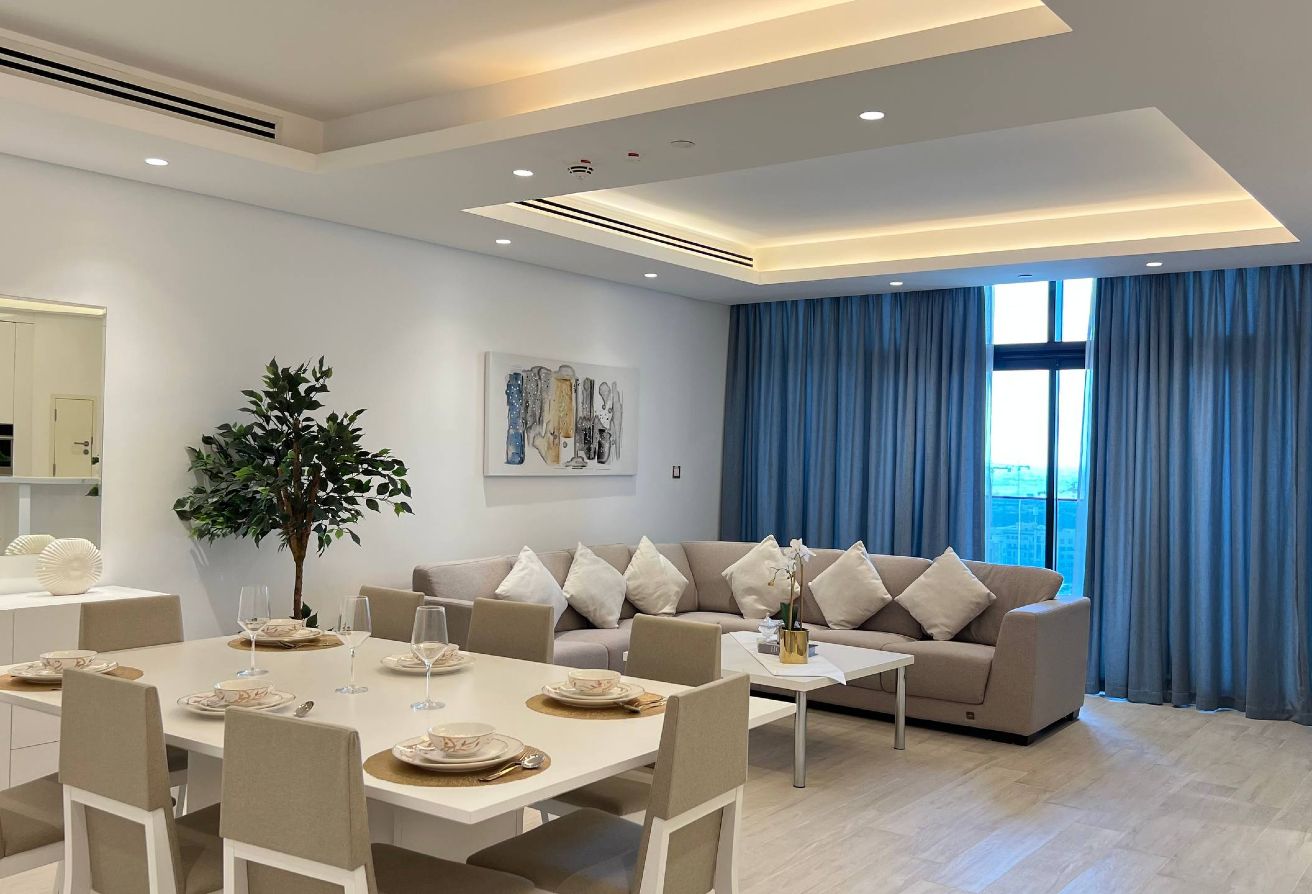 2BR Furnished Apartment with Landmark View