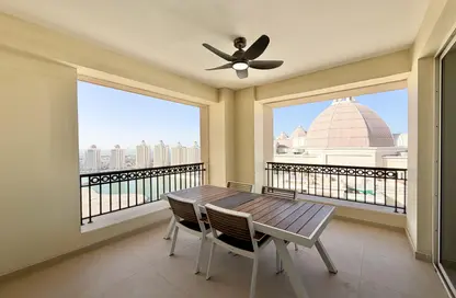 شقة - غرفة نوم - 2 حمامات للايجار في فيفا غرب - فيفا بحرية - جزيرة اللؤلؤة - الدوحة