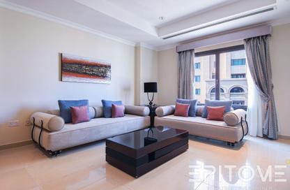 Apartment - 1 Bedroom - 2 Bathrooms for rent in Tower 15 - Porto Arabia - The Pearl Island - Doha