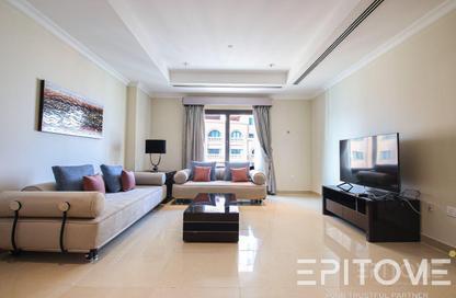 Apartment - 1 Bedroom - 2 Bathrooms for rent in Tower 15 - Porto Arabia - The Pearl Island - Doha