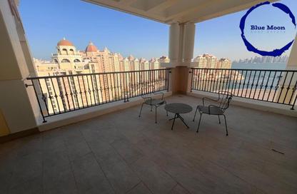 Duplex - 3 Bedrooms - 4 Bathrooms for rent in Viva East - Viva Bahriyah - The Pearl Island - Doha