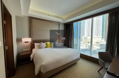 شقق فندقية - 2 غرف نوم - 2 حمامات للايجار في برج وست باي - الخليج الجنوبي - الخليج الغربي - الدوحة