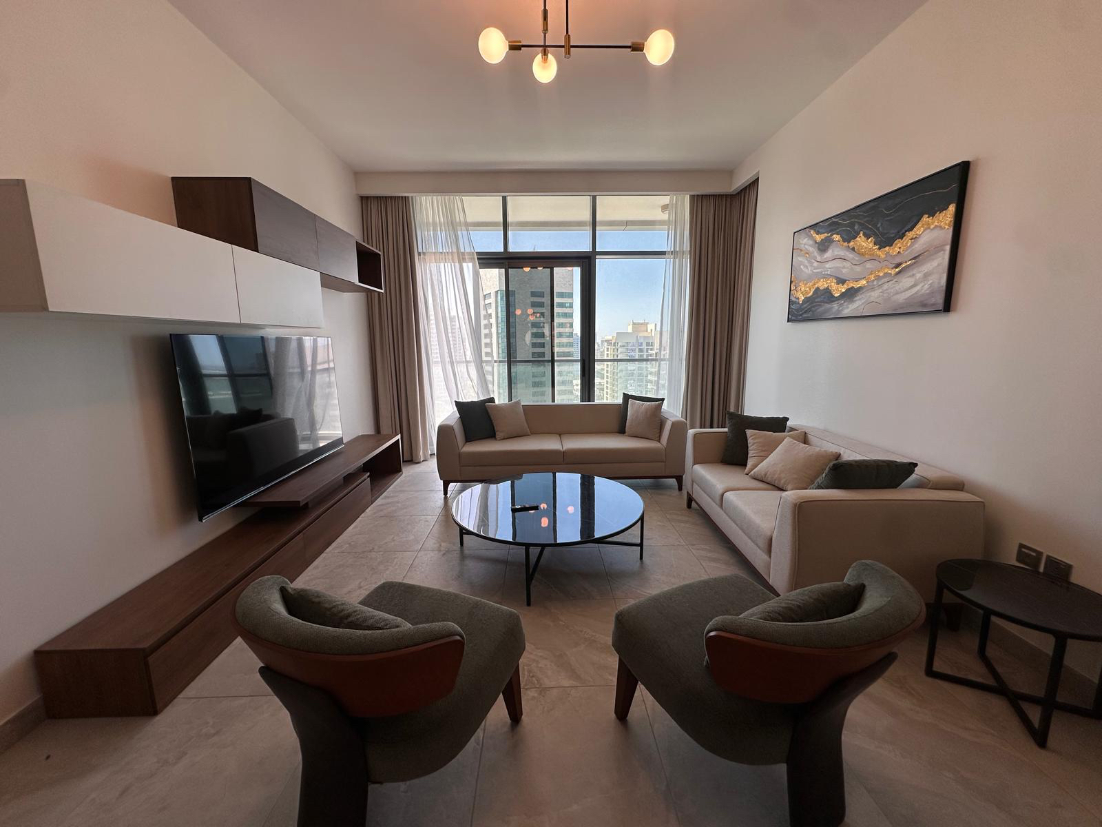 Marina View | FF 1BR with 2 Balconies | Lusail