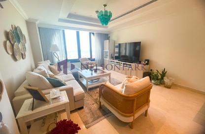 Apartment - 2 Bedrooms - 3 Bathrooms for rent in Tower 19 - Porto Arabia - The Pearl Island - Doha