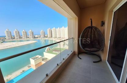 Apartment - 1 - 2 for rent in Al Mutahidah Tower - Viva Bahriyah - The Pearl Island - Doha