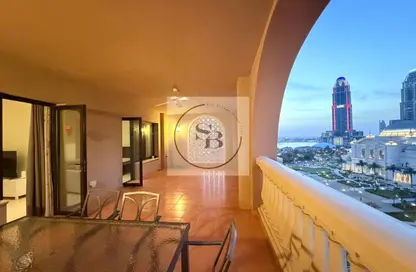 Apartment - 1 Bedroom - 2 Bathrooms for rent in East Porto Drive - Porto Arabia - The Pearl Island - Doha