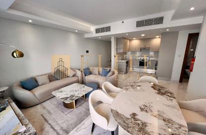 Apartment - 2 - 3 for rent in Lusail Marina Heights - Marina District - Lusail