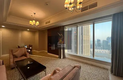 شقق فندقية - غرفة نوم - 2 حمامات للايجار في برج وست باي - الخليج الجنوبي - الخليج الغربي - الدوحة